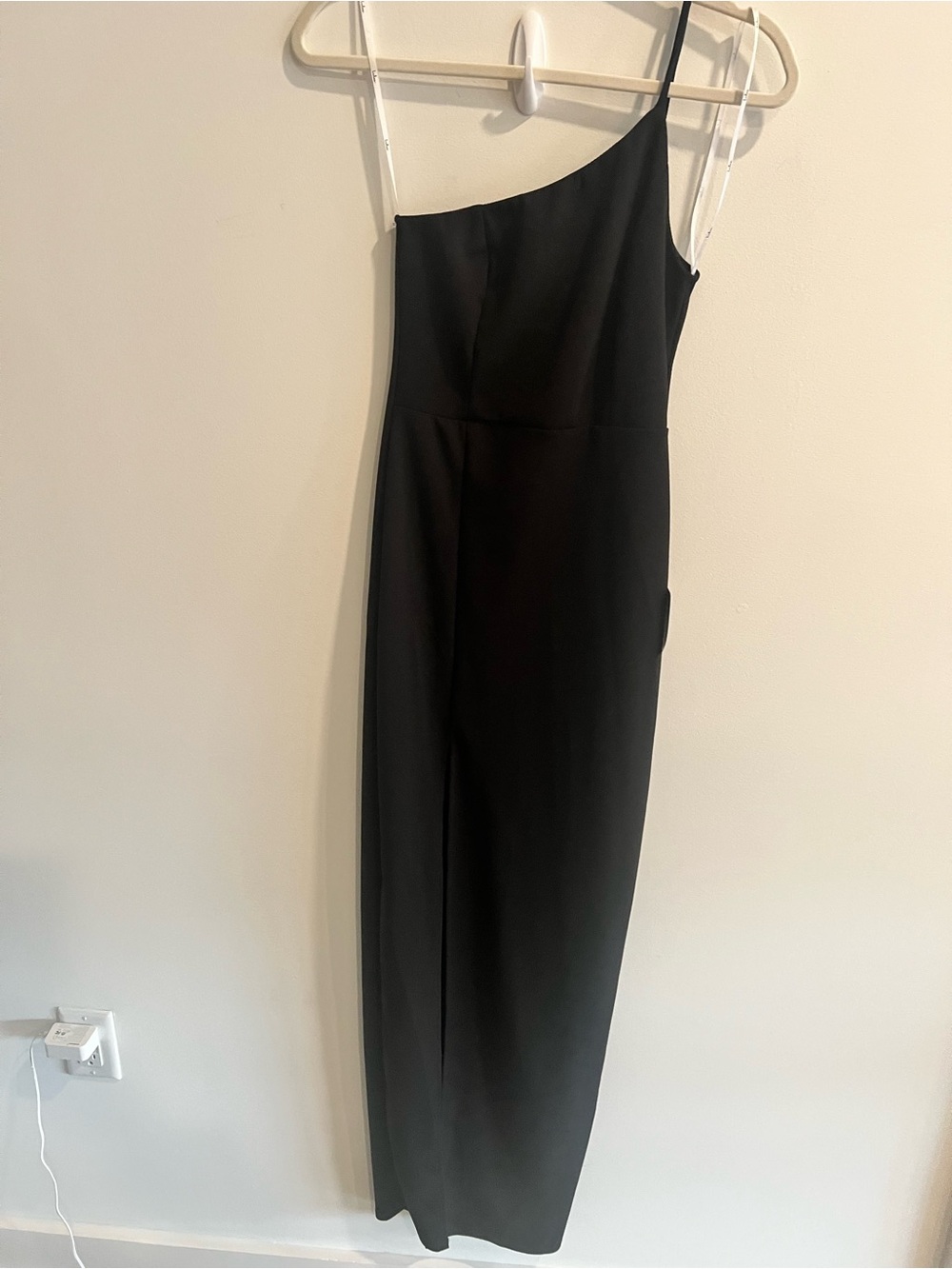 Lulus One-Shoulder Black Maxi Dress